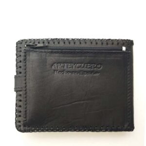 Cartera billetero de piel negro