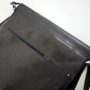 Bolso unisex de cuero negro