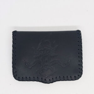 Cartera de piel negra