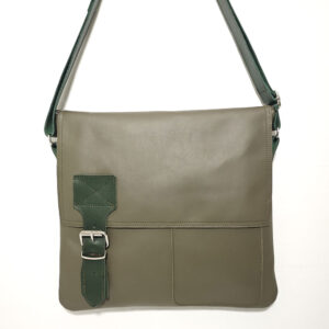 Bolso unisex de piel verde