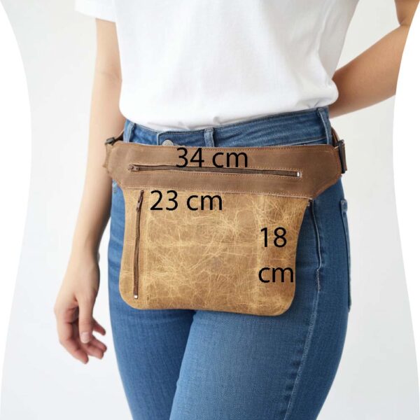 Riñonera unisex de piel