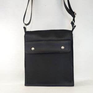Bolso unisex de piel negra