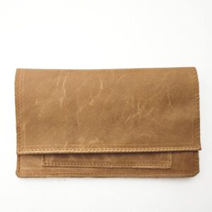Bolsa de tabaco de piel camel