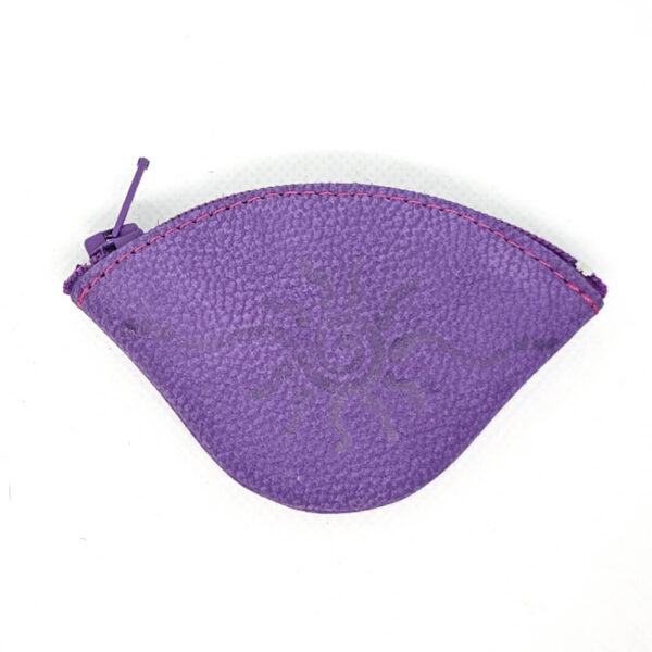 Monederito de piel morado