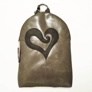 Mochila de piel taupe