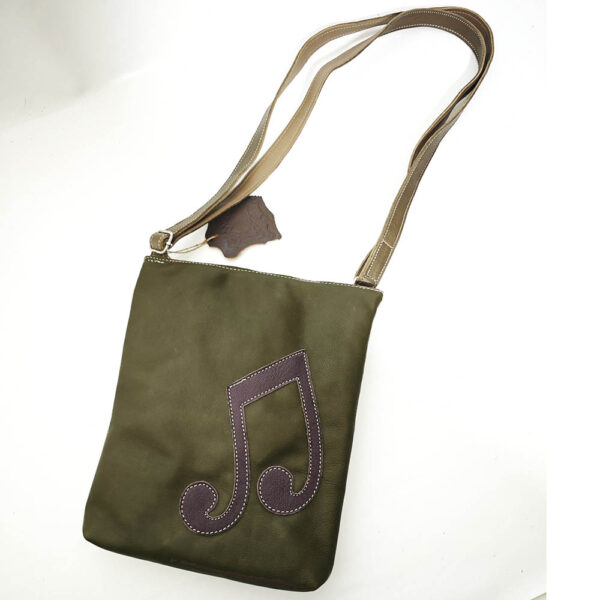 Bolso de piel verde