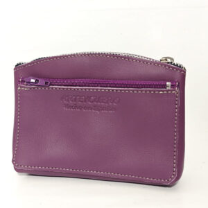 Monedero de piel morado