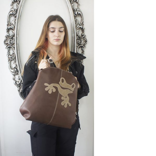 mochila piel