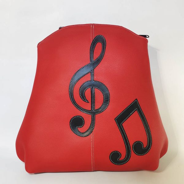 mochila music roja
