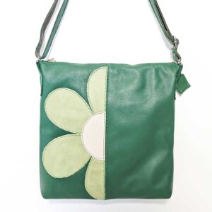 Bolso de piel verde