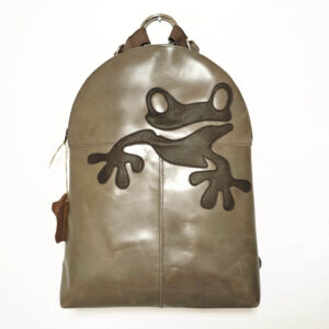Mochila de piel taupe