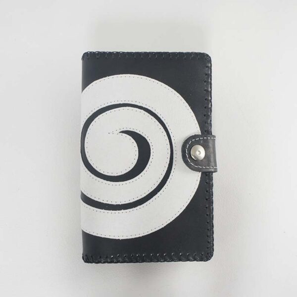 cartera billetera de piel negra