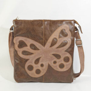 Bolso de piel camel