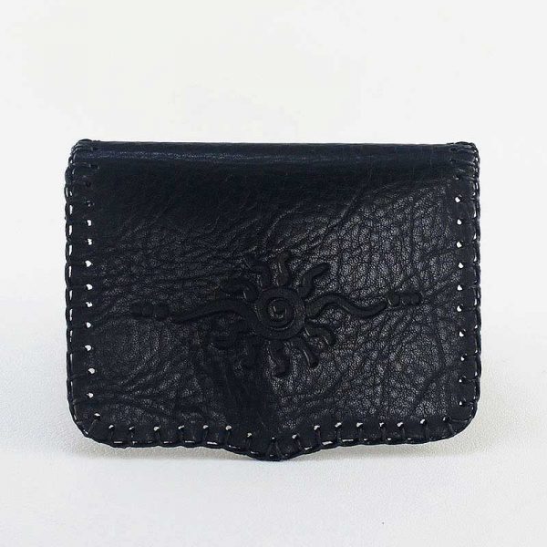 cartera piel negra