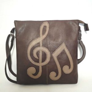 Bolso de piel marrón