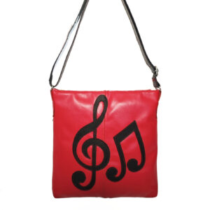 Bolso de piel rojo