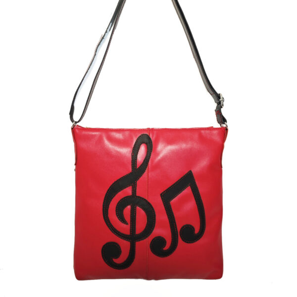 Bolso de piel rojo