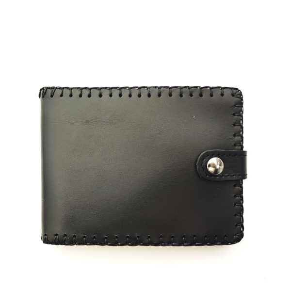 Cartera billetero de piel negra