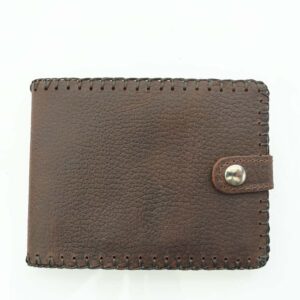 Cartera billetero de piel marrón