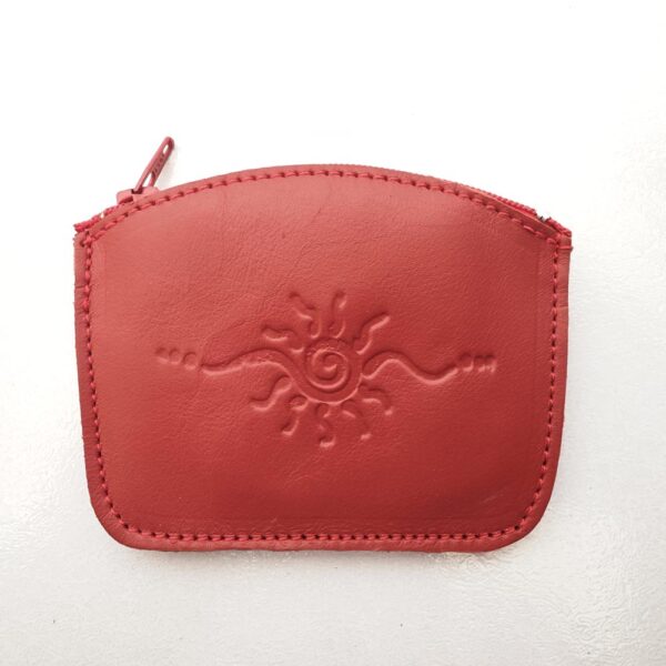 Tienda online de artículos hechos a mano en cuero y piel. Artesanos del cuero. Monedero de piel Amanecer IMG 20260518 082639 Monedero de piel rojo