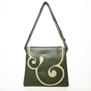 Bolso de piel verde