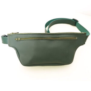 Riñonera de piel verde