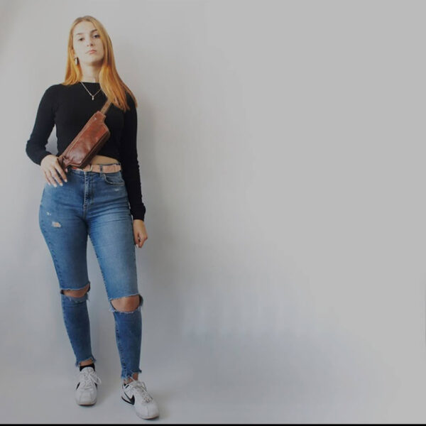 Riñonera de piel
