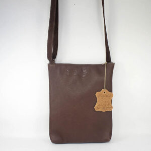 bolso piel marrón