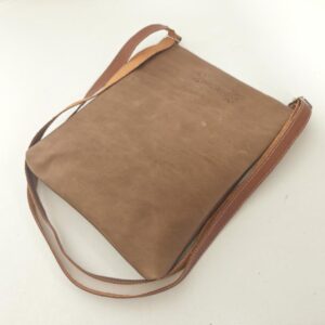 Bolso bandolera de piel camel