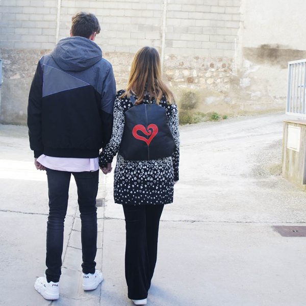 mochila corazón
