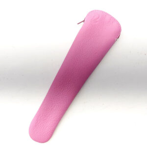 Funda abanico de piel rosa