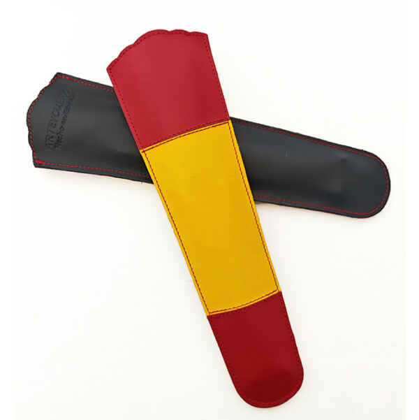 Funda abanico de piel bandera España