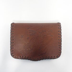 cartera piel marrón