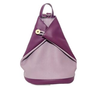 Mochila bolso antirrobo de piel morada