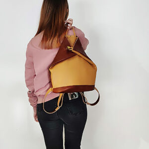 Mochila bolso antirrobo de piel