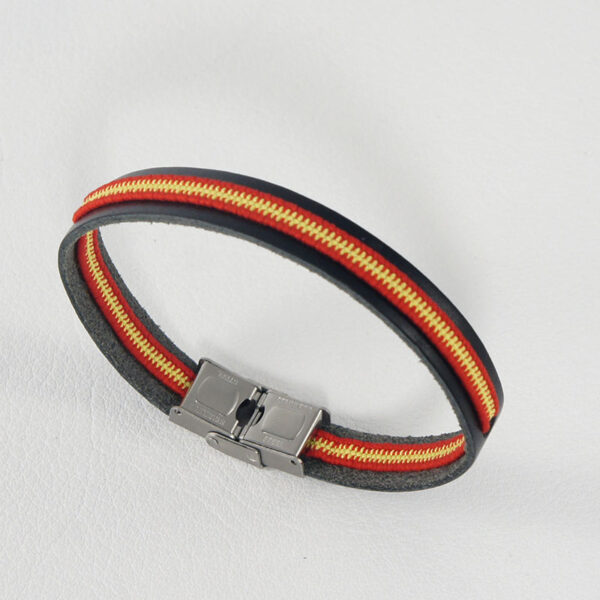 pulsera bandera España de cuero
