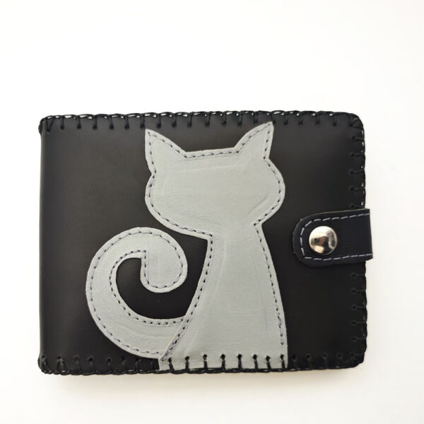 Cartera billetero de piel negro