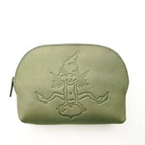 Monedero de piel verde claro