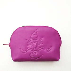 Monedero de piel fucsia