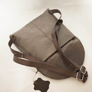 Mochila de piel taupe