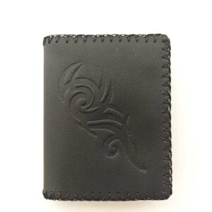 Cartera billetera de piel negra