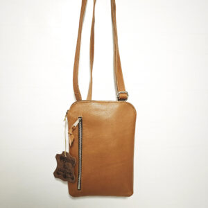 Bolso de piel camel
