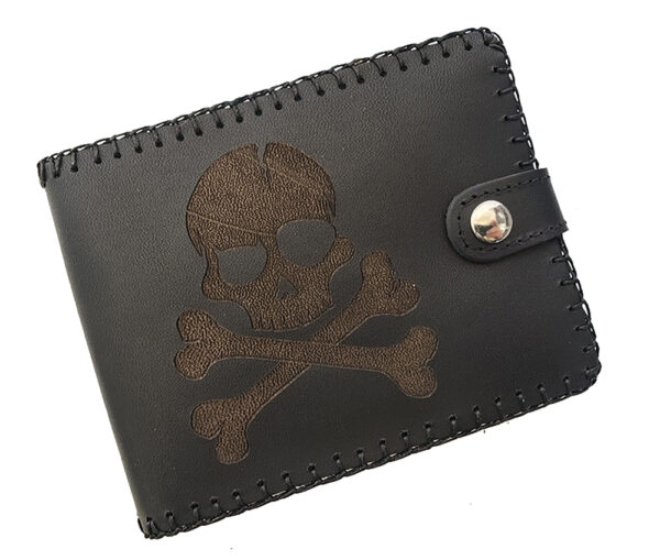Cartera billetero de piel negro