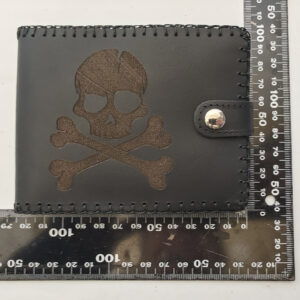 Billetero de piel negro