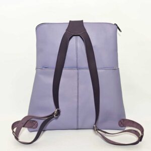 Mochila antirrobo de piel lila