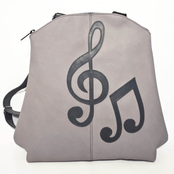 Tienda online de artículos hechos a mano en cuero y piel. Artesanos del cuero. Mochila Músic de cuero IMG 20260113 090035 Mochila de piel gris claro