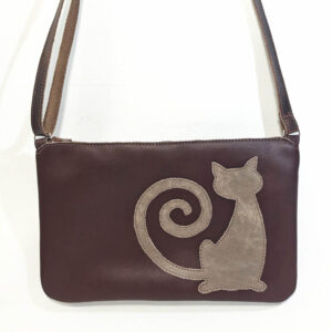 Bolso de piel marrón