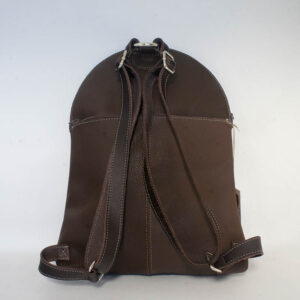 Mochila de piel marrón