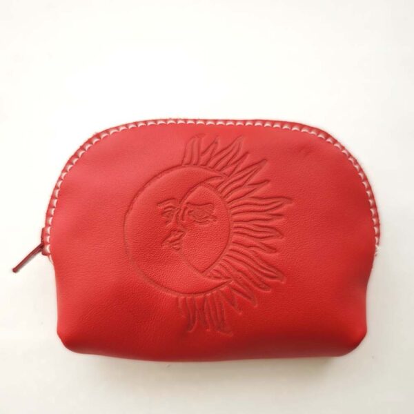 monedero eclipse de piel rojo