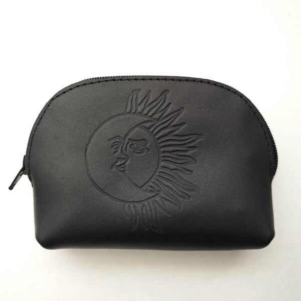 Monedero de piel negro